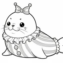 Desenho de Palhaco para colorir e imprimir: número 23