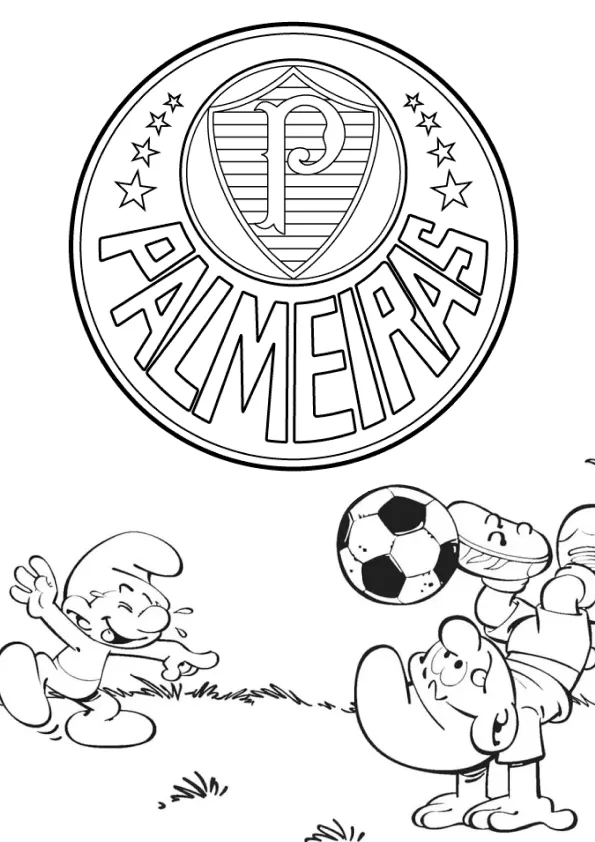Desenho de Palmeiras para colorir e imprimir: número 9
