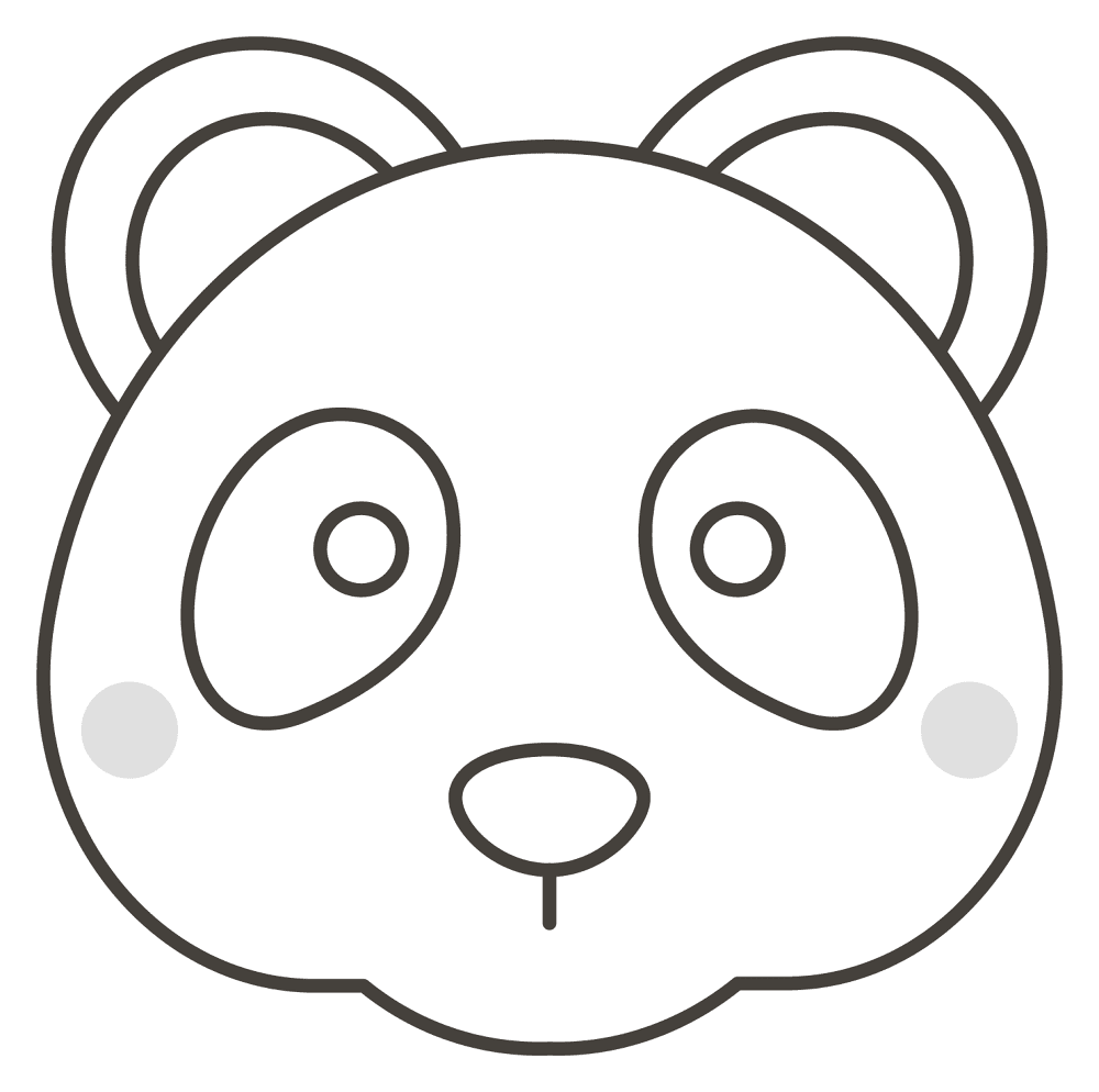Desenho de Panda Gigante para colorir e imprimir: número 11