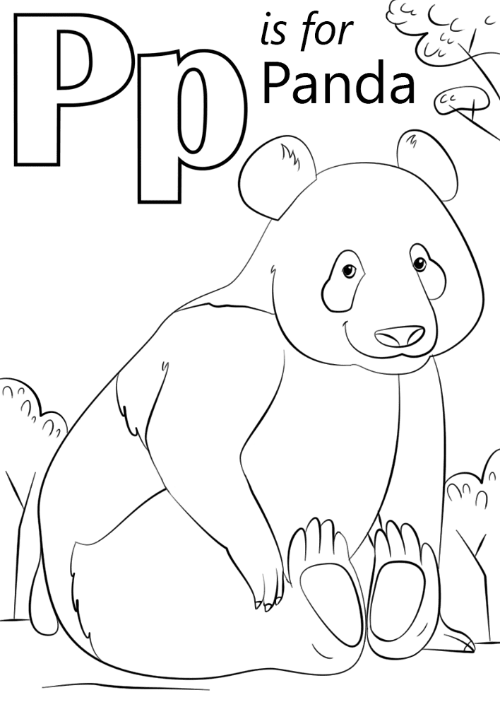 Desenho de Panda Gigante para colorir e imprimir: número 38