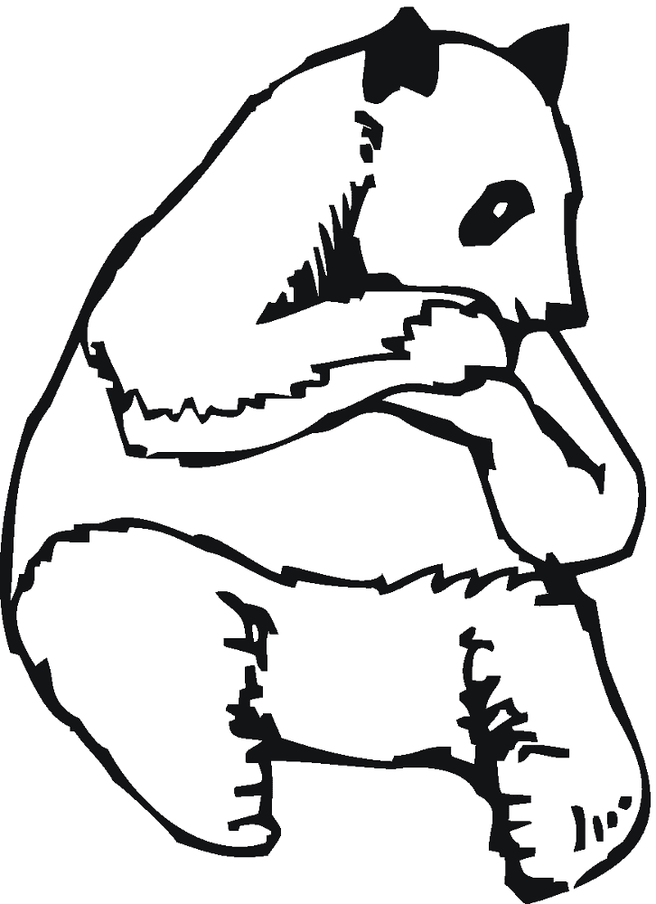 Desenho de Panda Gigante para colorir