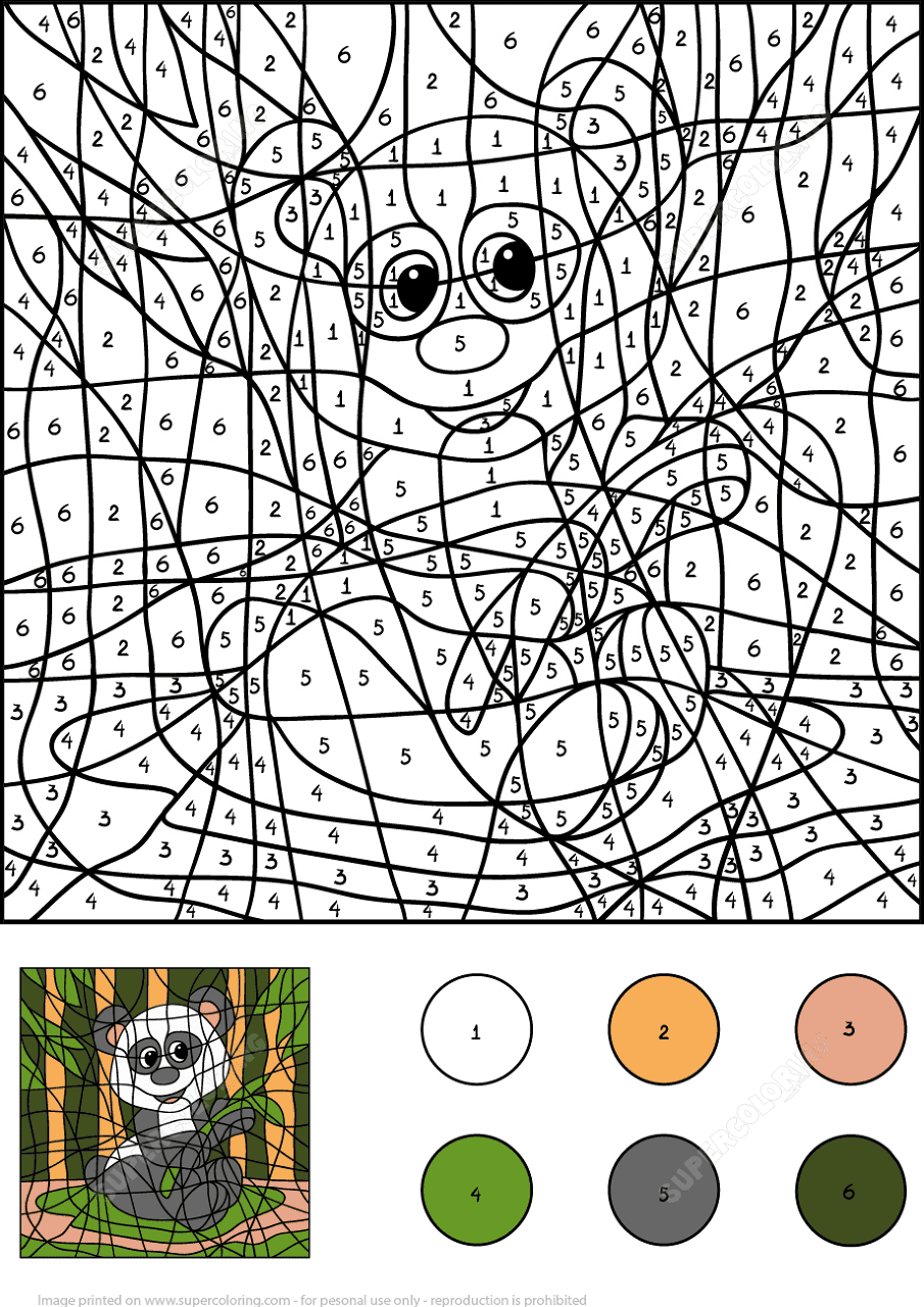 Desenho de Panda Gigante para colorir