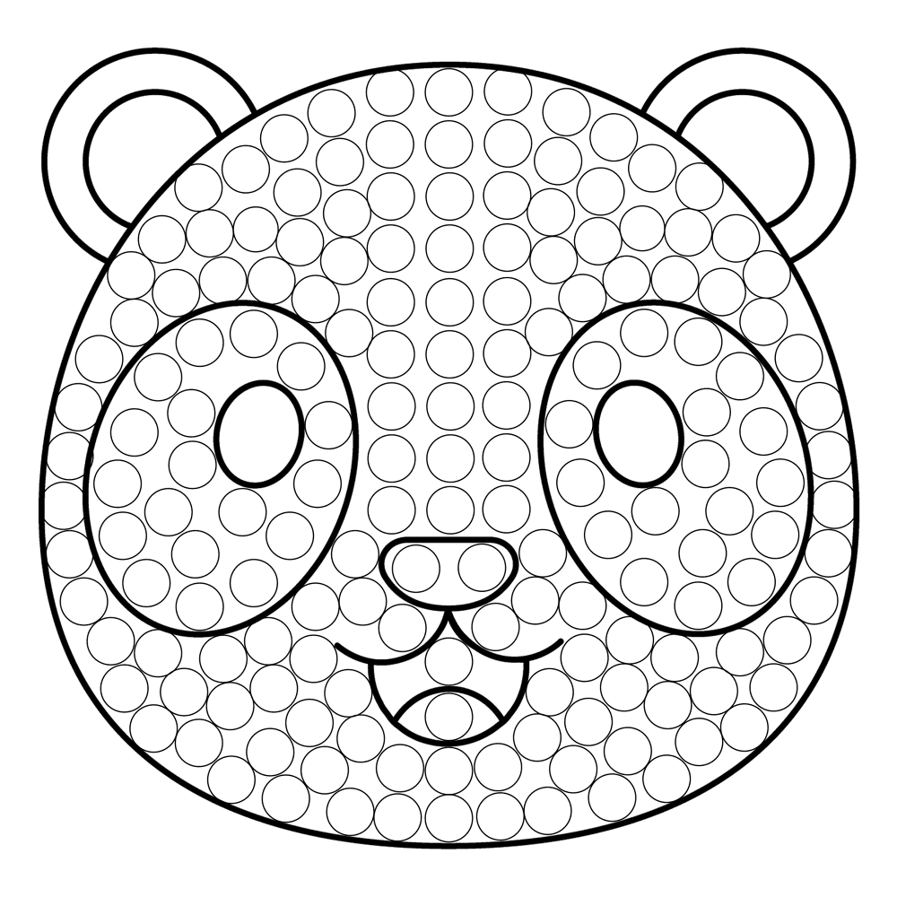 Desenho de Panda Gigante para colorir