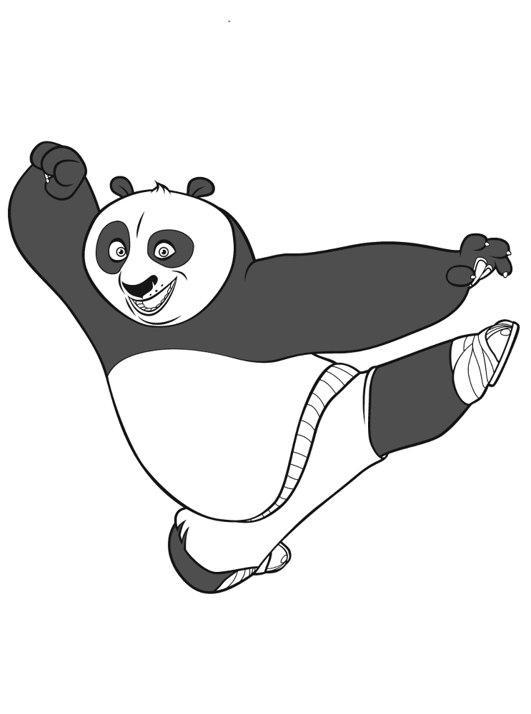 Desenho de Panda Gigante para colorir