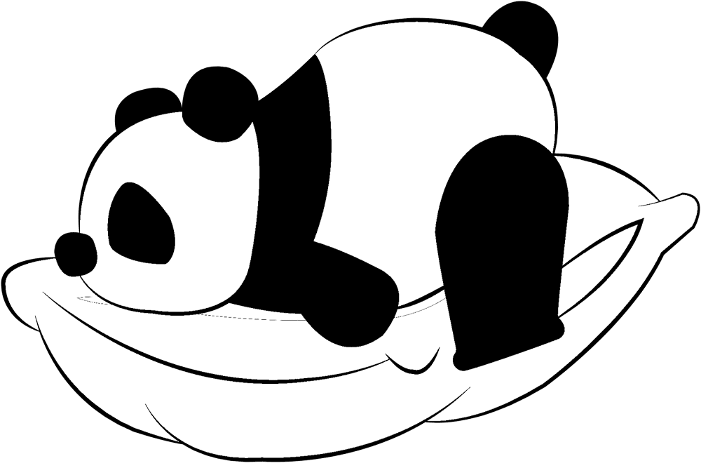 Desenho de Panda Gigante para colorir