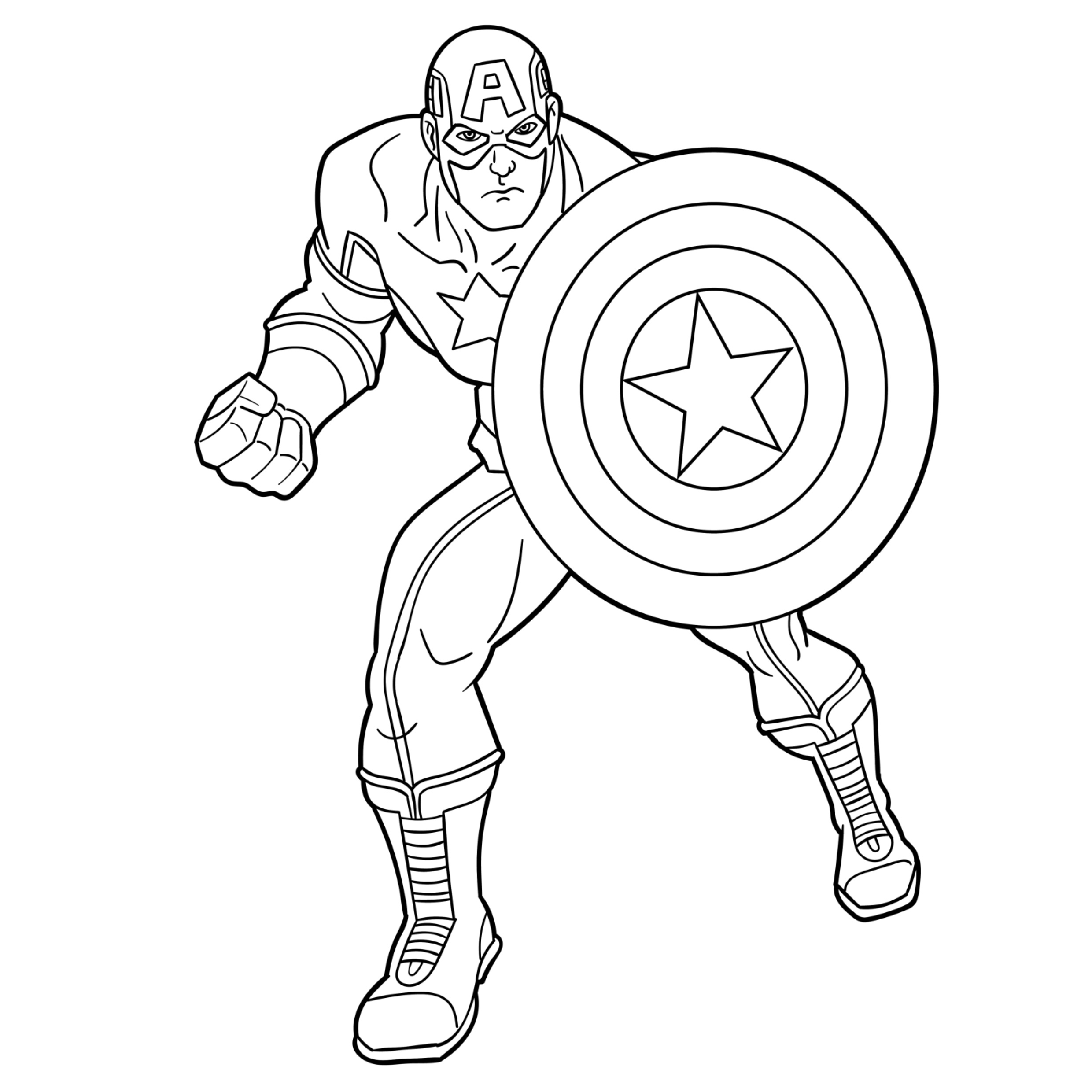 Desenho de Pantera Negra para colorir e imprimir: número 1