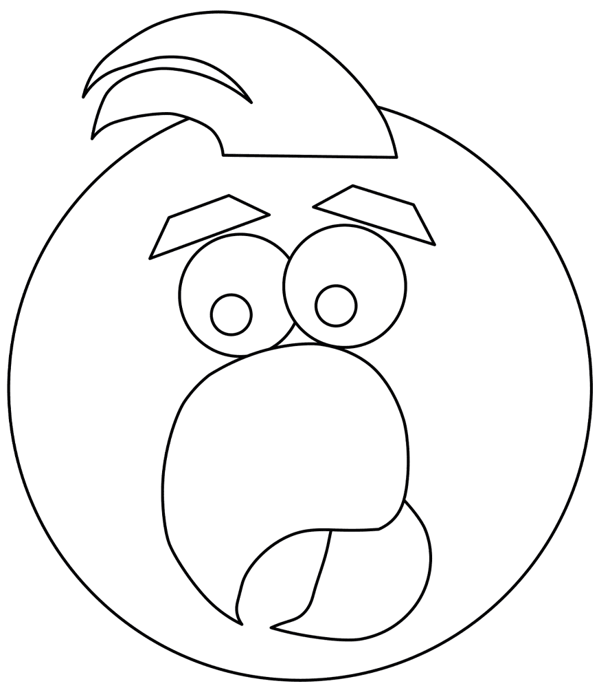 Desenho de Papagaios para colorir e imprimir: número 29