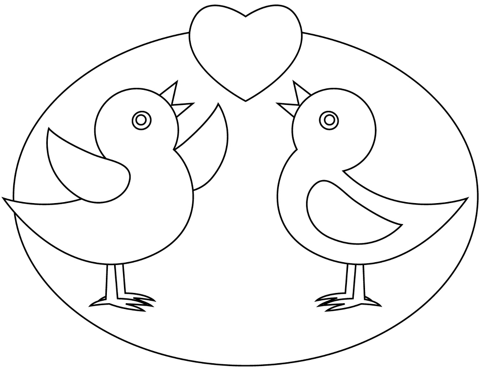 Desenho de Papagaios para colorir