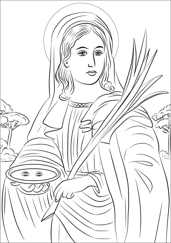Desenho de Papai Noel para colorir e imprimir: número 22