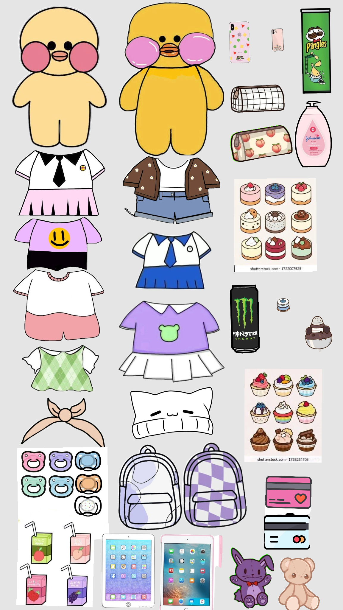 Desenho de Paper Doll para colorir e imprimir: número 5
