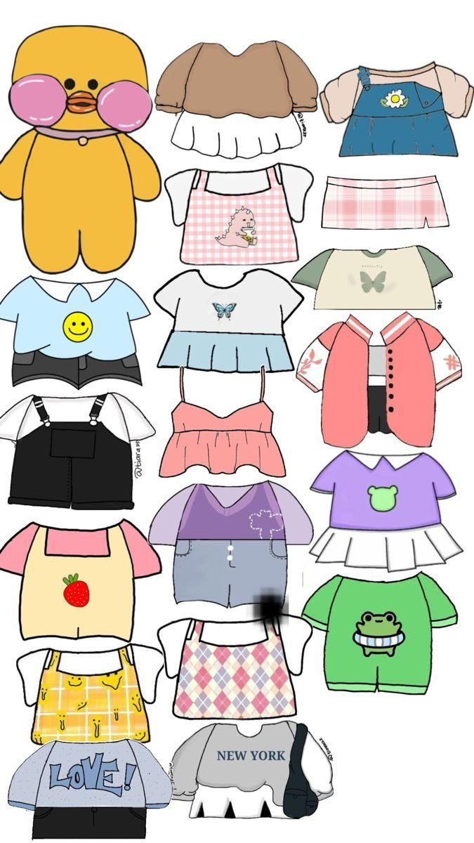 Desenho de Paper Doll para colorir e imprimir: número 6