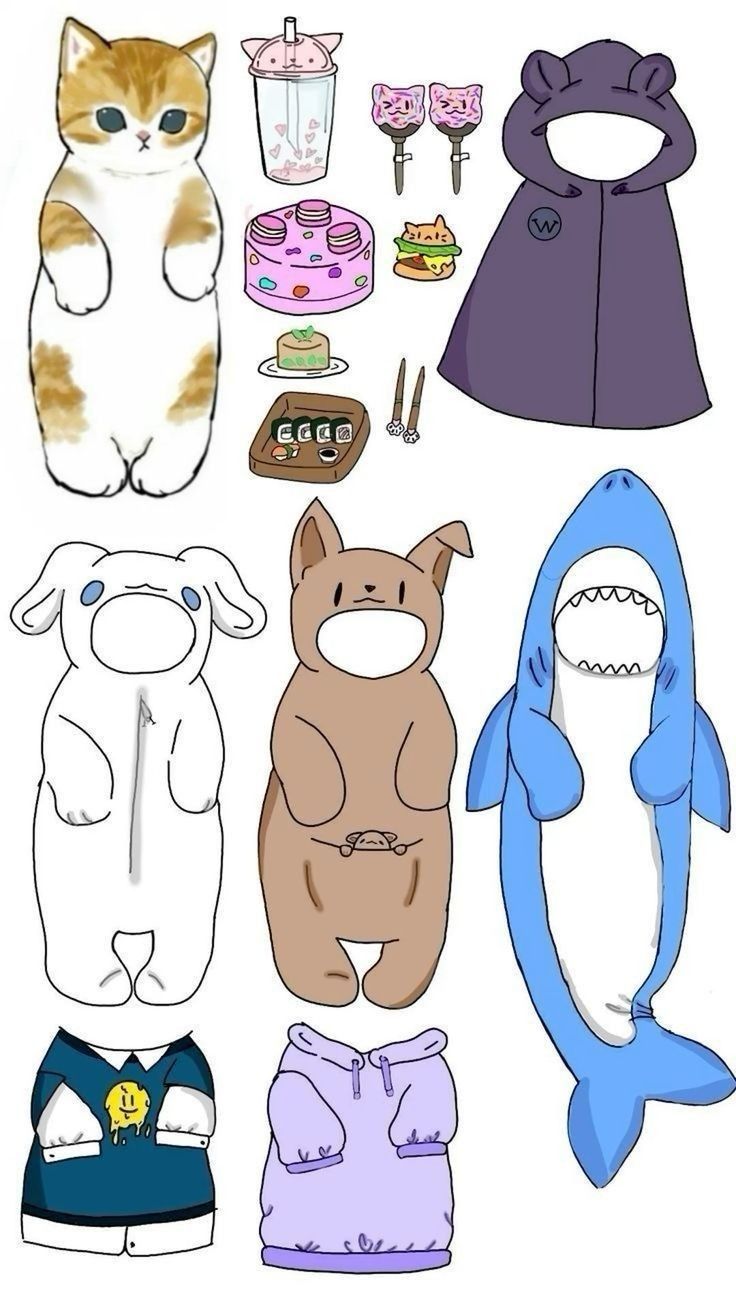 Desenho de Paper Doll para colorir e imprimir: número 9