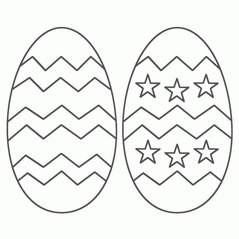 Desenho de Páscoa para colorir e imprimir: número 25