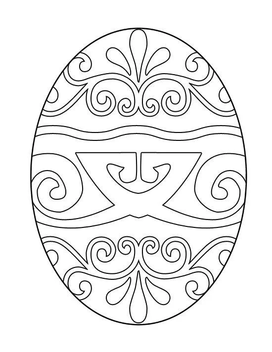 Desenho de Páscoa para colorir e imprimir: número 26