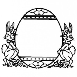 Desenho de Páscoa para colorir e imprimir: número 29