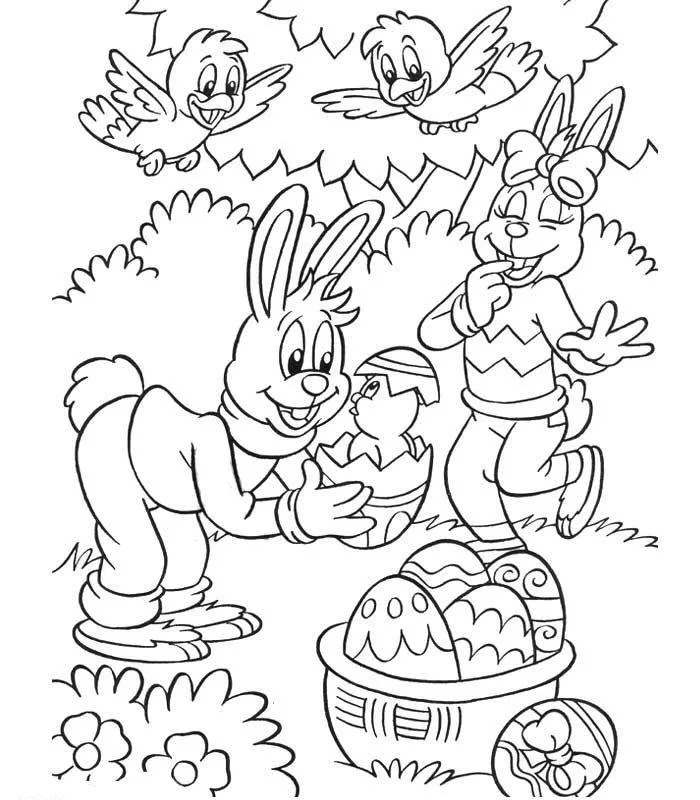 Desenho de Páscoa para colorir e imprimir: número 31