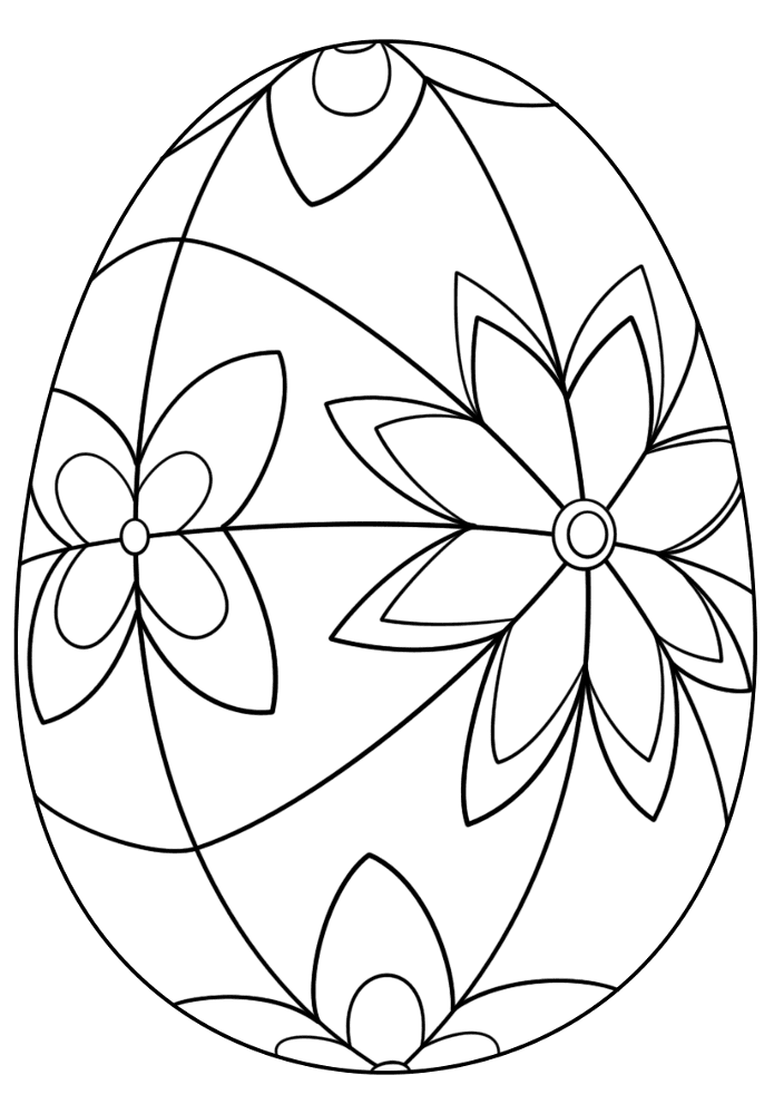 Desenho de Páscoa para colorir e imprimir: número 34