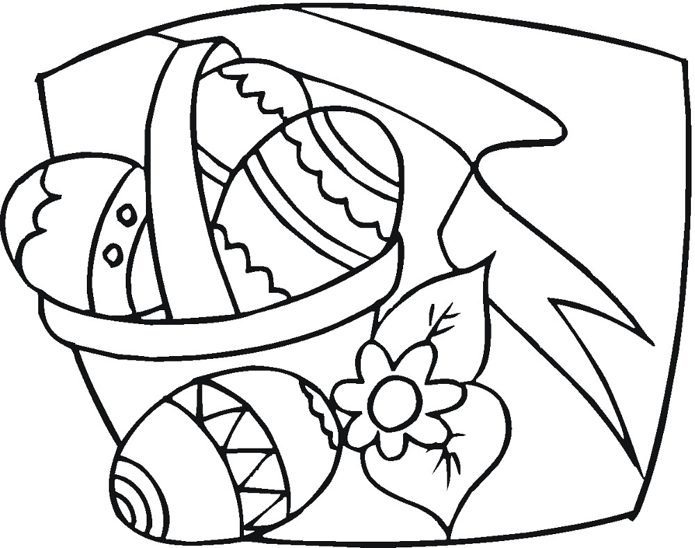 Desenho de Páscoa para colorir e imprimir: número 38