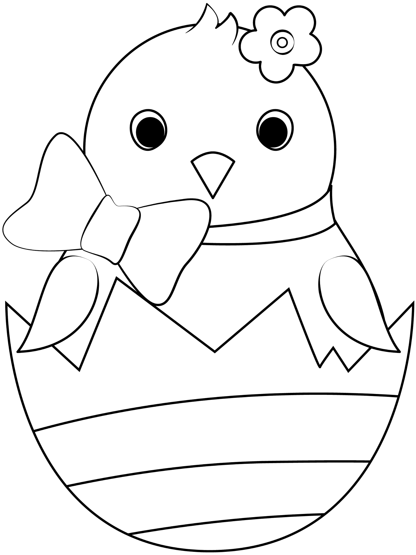 Desenho de Páscoa para colorir e imprimir: número 47