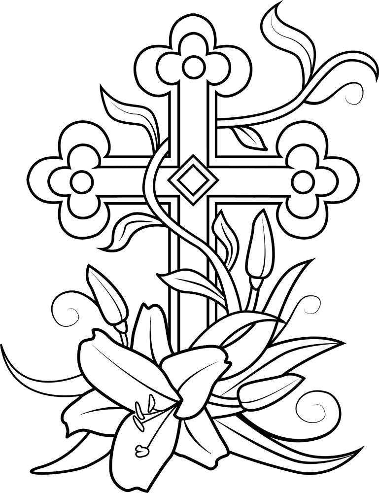 Desenho de Páscoa para colorir