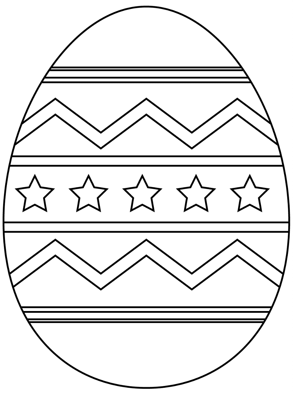Desenho de Páscoa para colorir