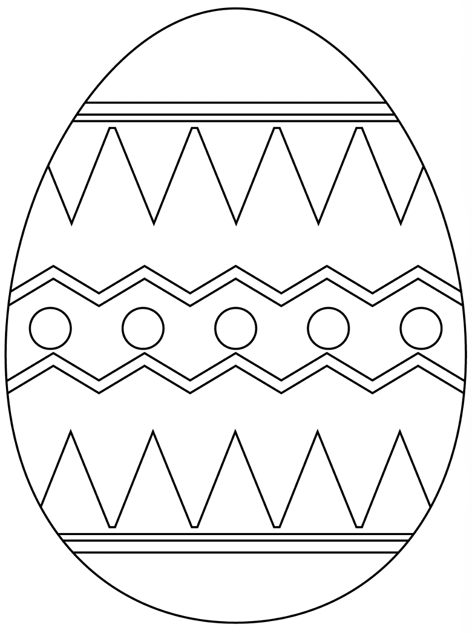 Desenho de Páscoa para colorir