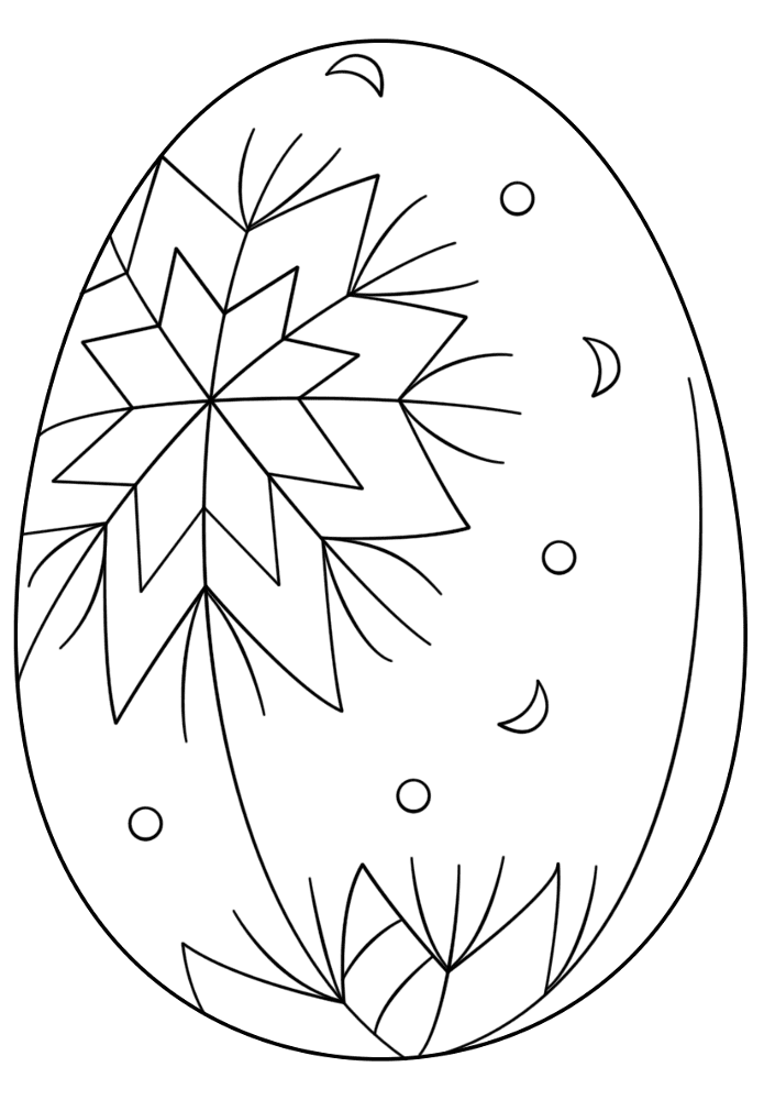 Desenho de Páscoa para colorir