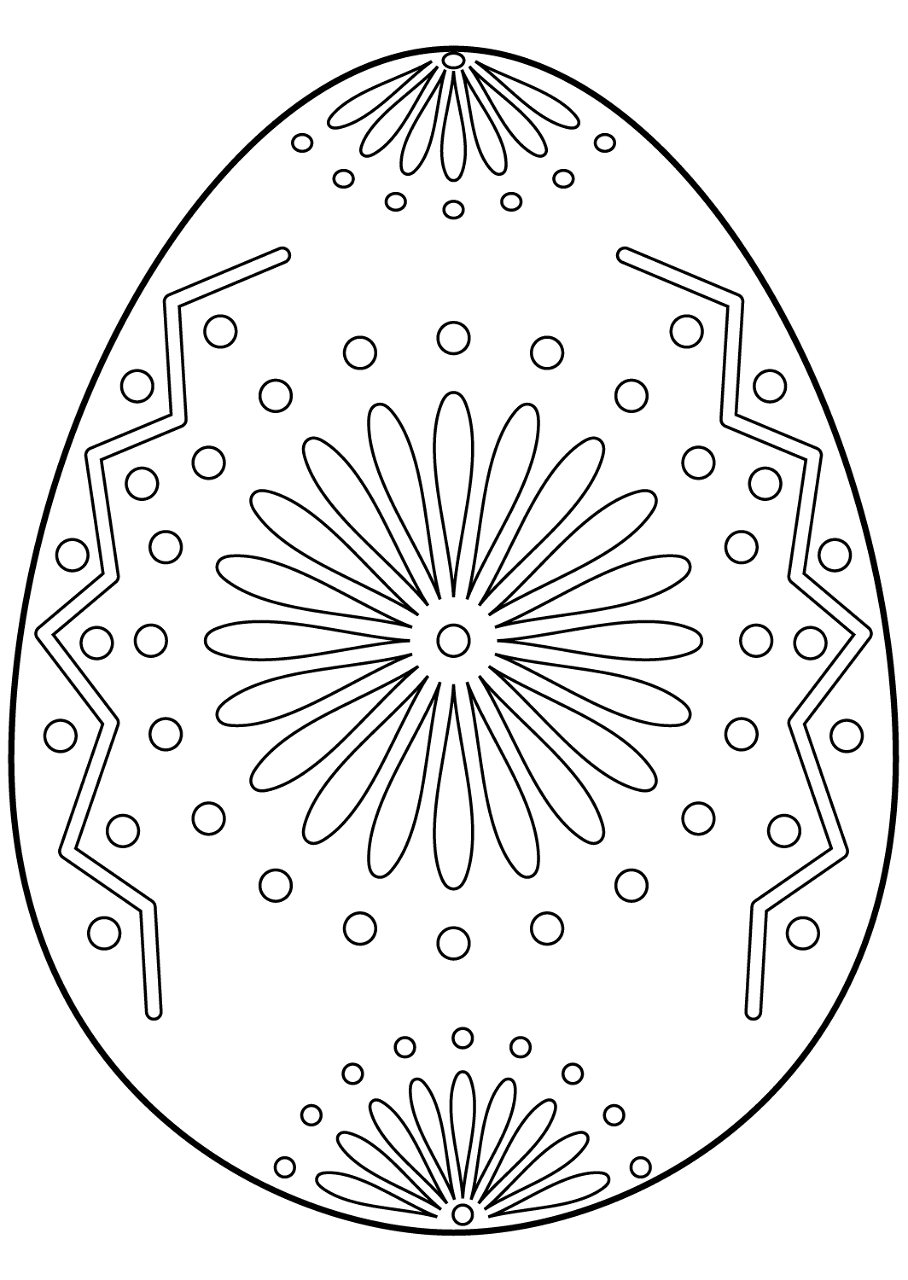 Desenho de Páscoa para colorir