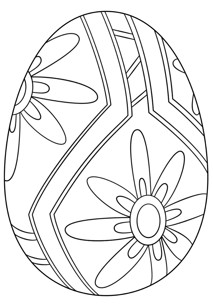 Desenho de Páscoa para colorir