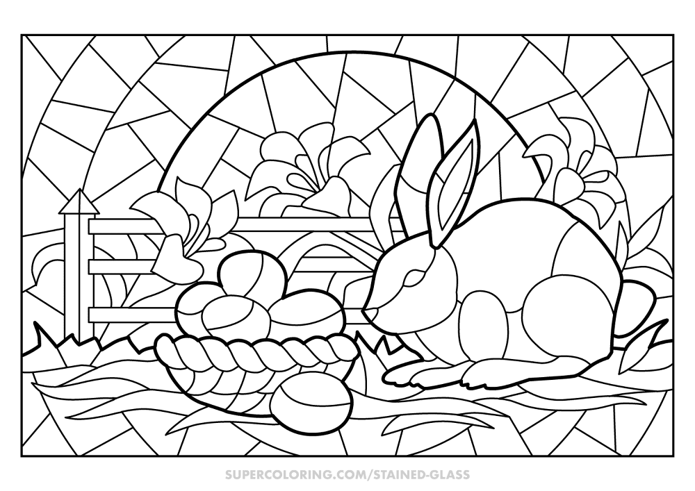 Desenho de Páscoa para colorir