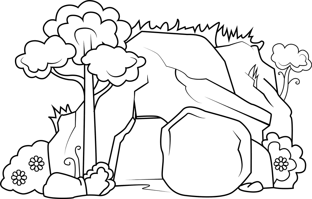 Desenho de Páscoa para colorir
