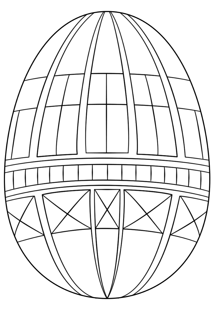 Desenho de Páscoa para colorir