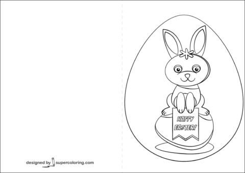 Desenho de Páscoa para colorir