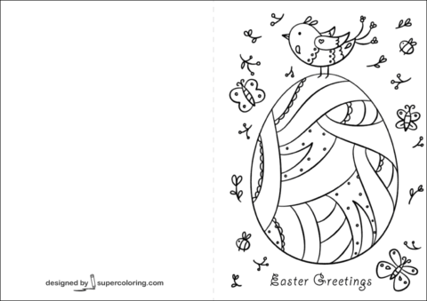 Desenho de Páscoa para colorir