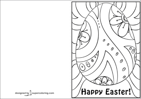 Desenho de Páscoa para colorir
