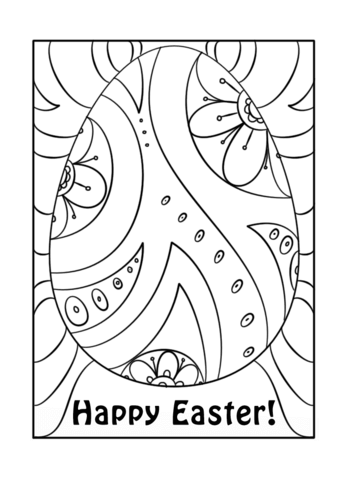 Desenho de Páscoa para colorir