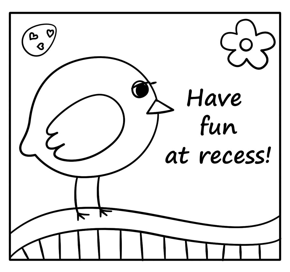 Desenho de Páscoa para colorir