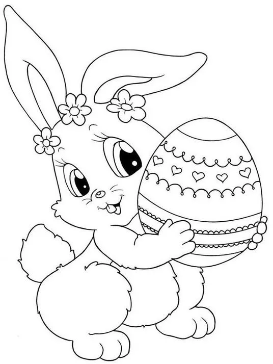Desenho de Páscoa para colorir