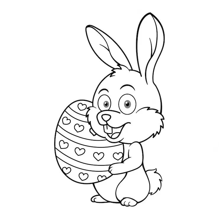 Desenho de Páscoa para colorir