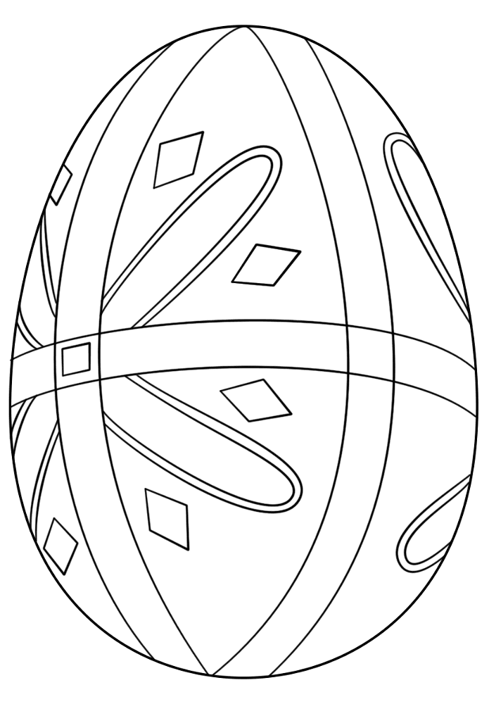Desenho de Páscoa para colorir