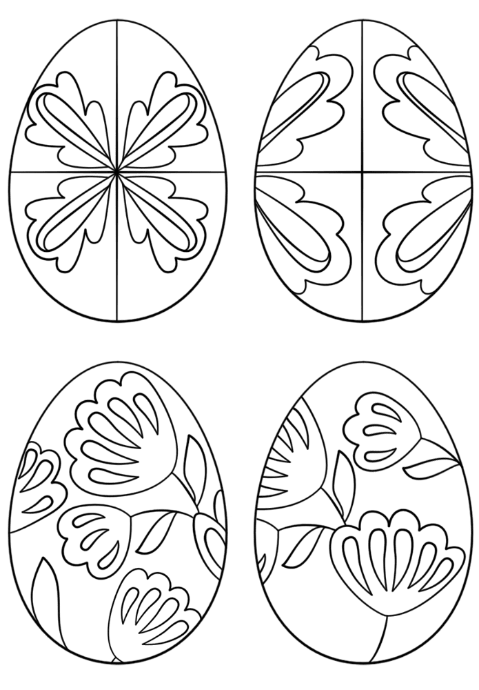 Desenho de Páscoa para colorir