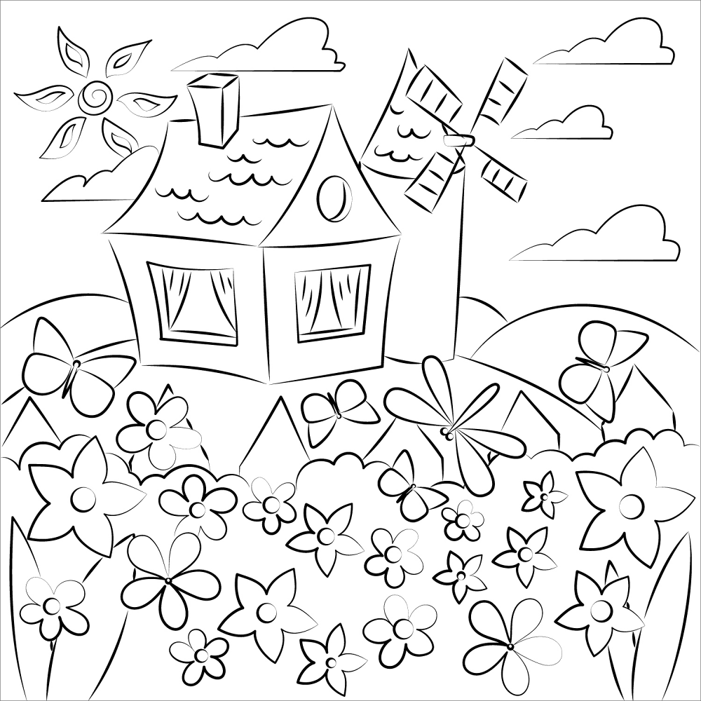 Desenho de Páscoa para colorir