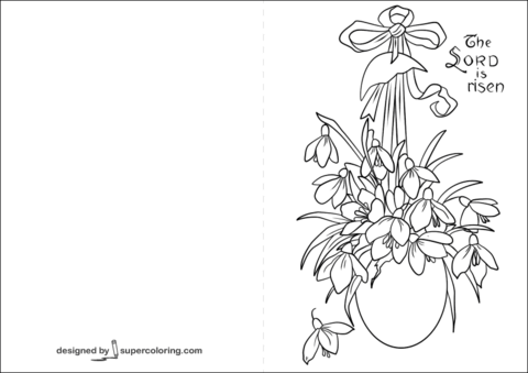 Desenho de Páscoa para colorir