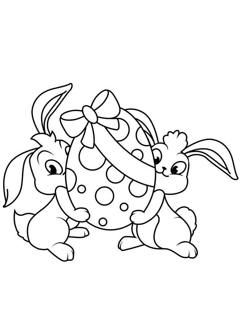 Desenho de Páscoa para colorir