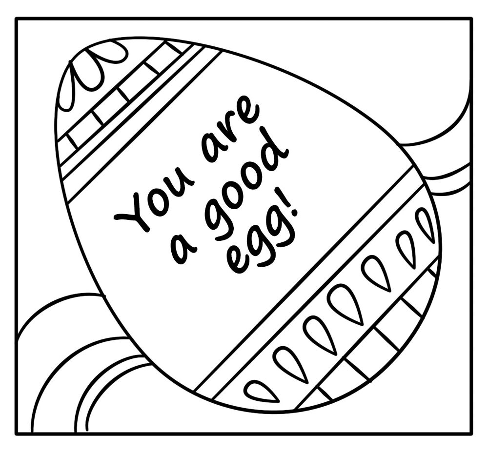 Desenho de Páscoa para colorir
