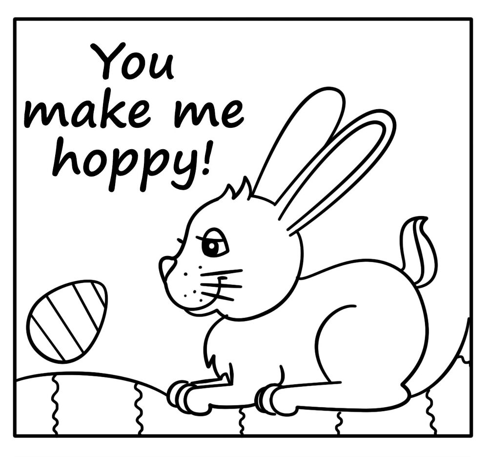 Desenho de Páscoa para colorir