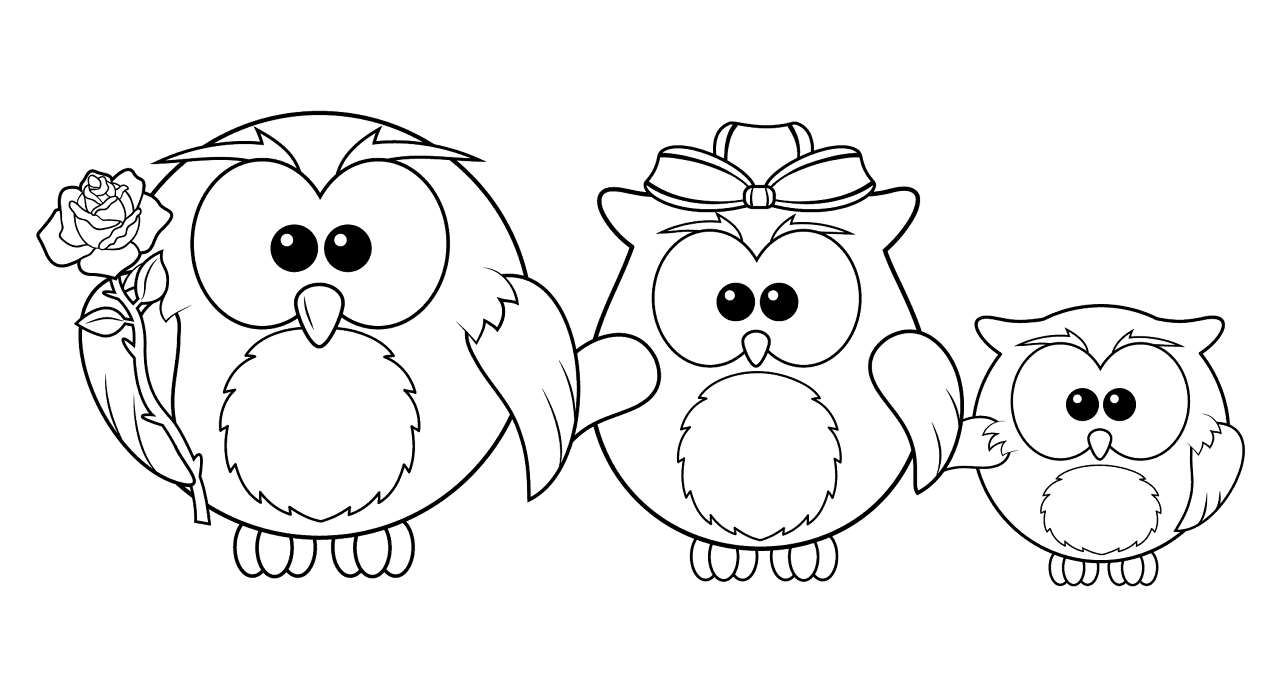 Desenho de Pássaros para colorir