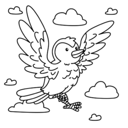Desenho de Pássaros para colorir