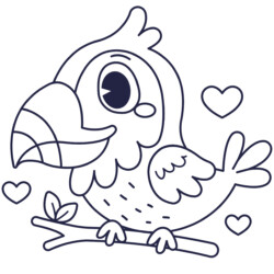 Desenho de Pássaros para colorir