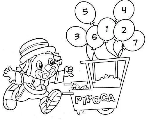 Desenho de Patati Patata para colorir e imprimir: número 3